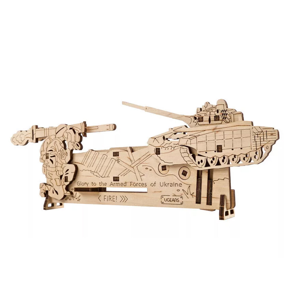 Ukraine Made Ugears Fire And Forget Wooden Mechanical 3D Puzzle DIY Model Kit