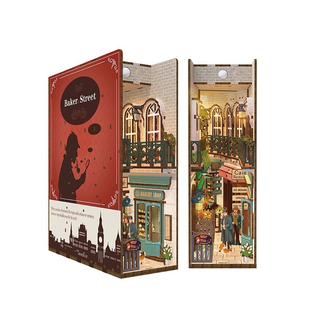 Tonecheer Baker Street 3D Book Nook DIY Construction Model Kit