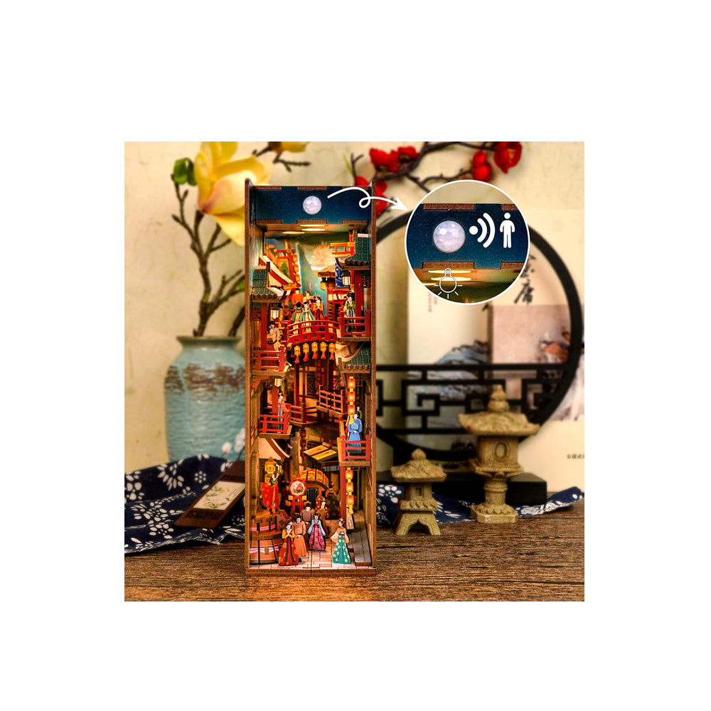 Tonecheer Banquet Of Tang Dynasty DIY Book Nook Wooden Puzzle Assembly Model