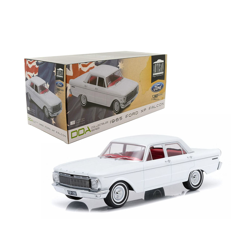 DDA 1:18 Scale 1965 Ford XP Falcon Sedan White Sealed Body Diecast Model Toy