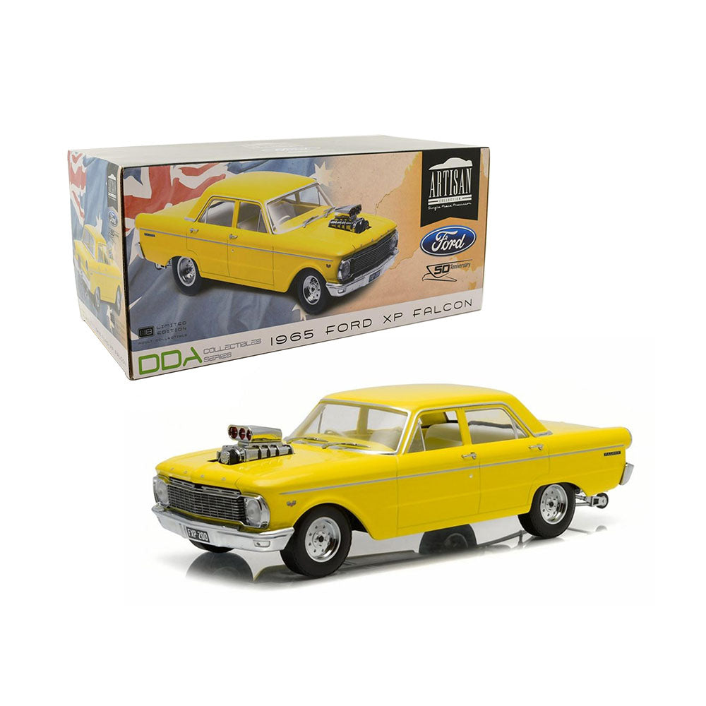 DDA 1:18 Scale 1965 Ford XP Falcon Sedan Drag With Blown Engine Diecast Model