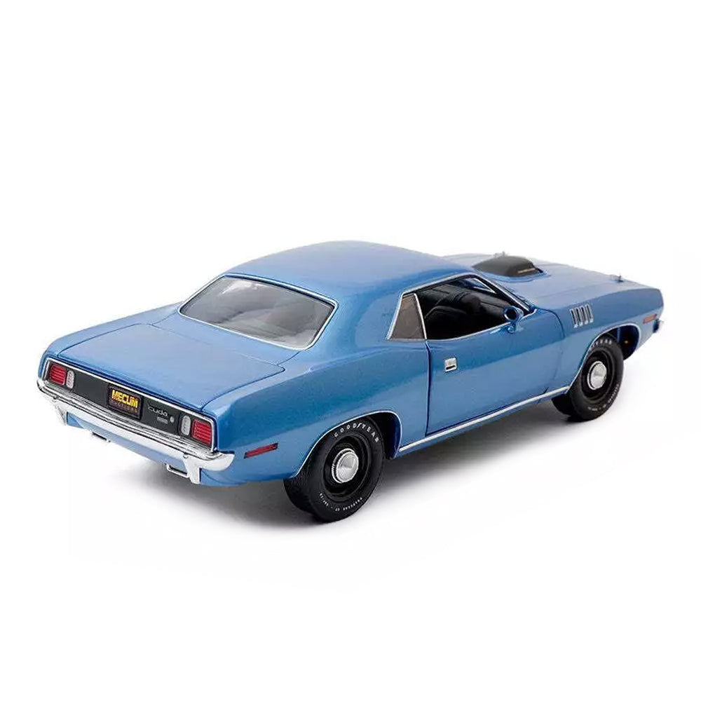 Greenlight 1:18 Scale 1971 Plymouth HEMI Cuda Highway 61 Blue Car Model