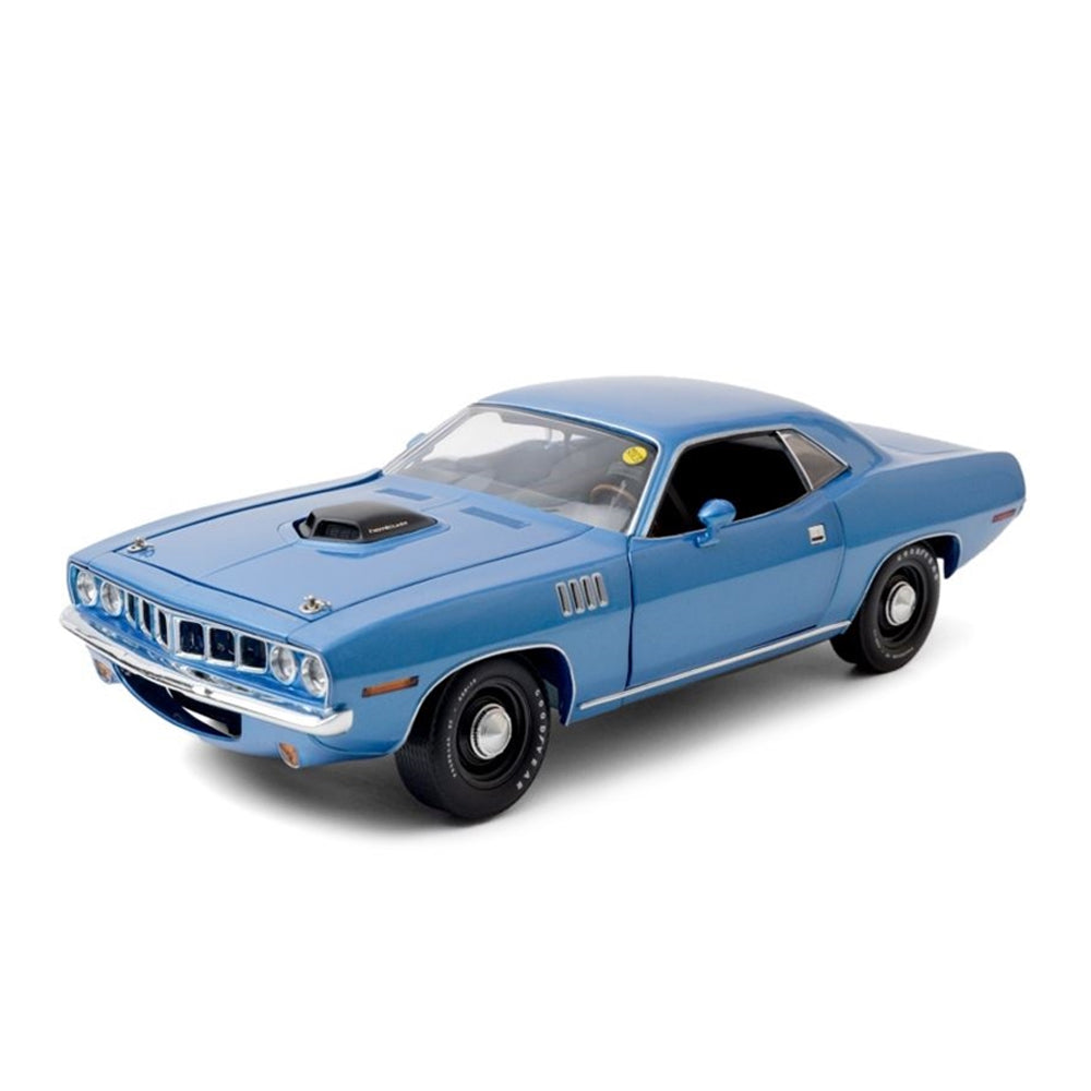 Greenlight 1:18 Scale 1971 Plymouth HEMI Cuda Highway 61 Blue Car Model