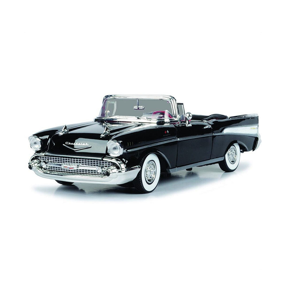 Motor Max 1:18 Scale 1957 Chevy Bel Air Dr No James Bond Black Diecast Car Model