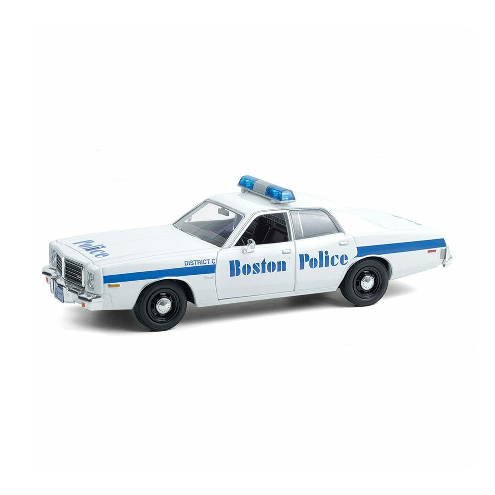 Greenlight 1:24 Dodge Coronet Boston Police Department 1976 Diecast Car Model