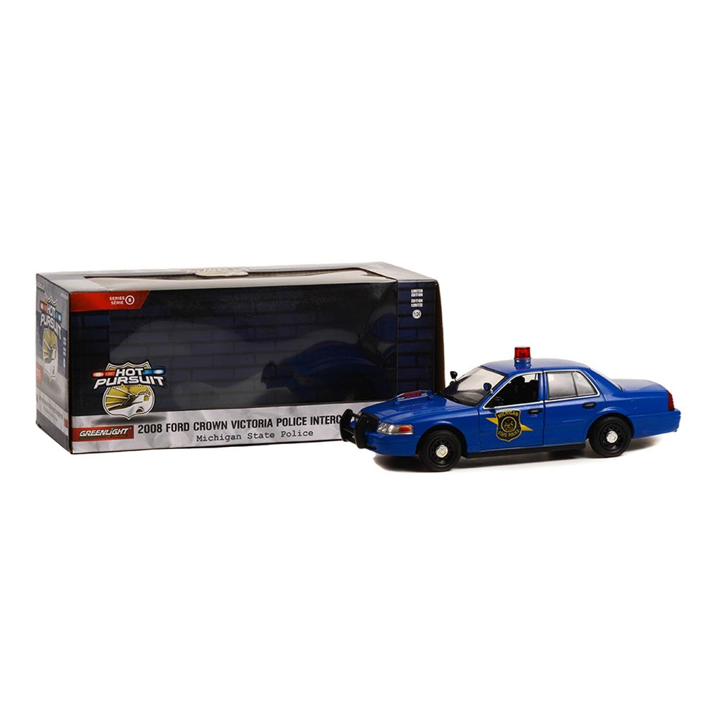 Greenlight 1:24 Scale 2008 Ford Crown Victoria Police Interceptor Model Vehicle