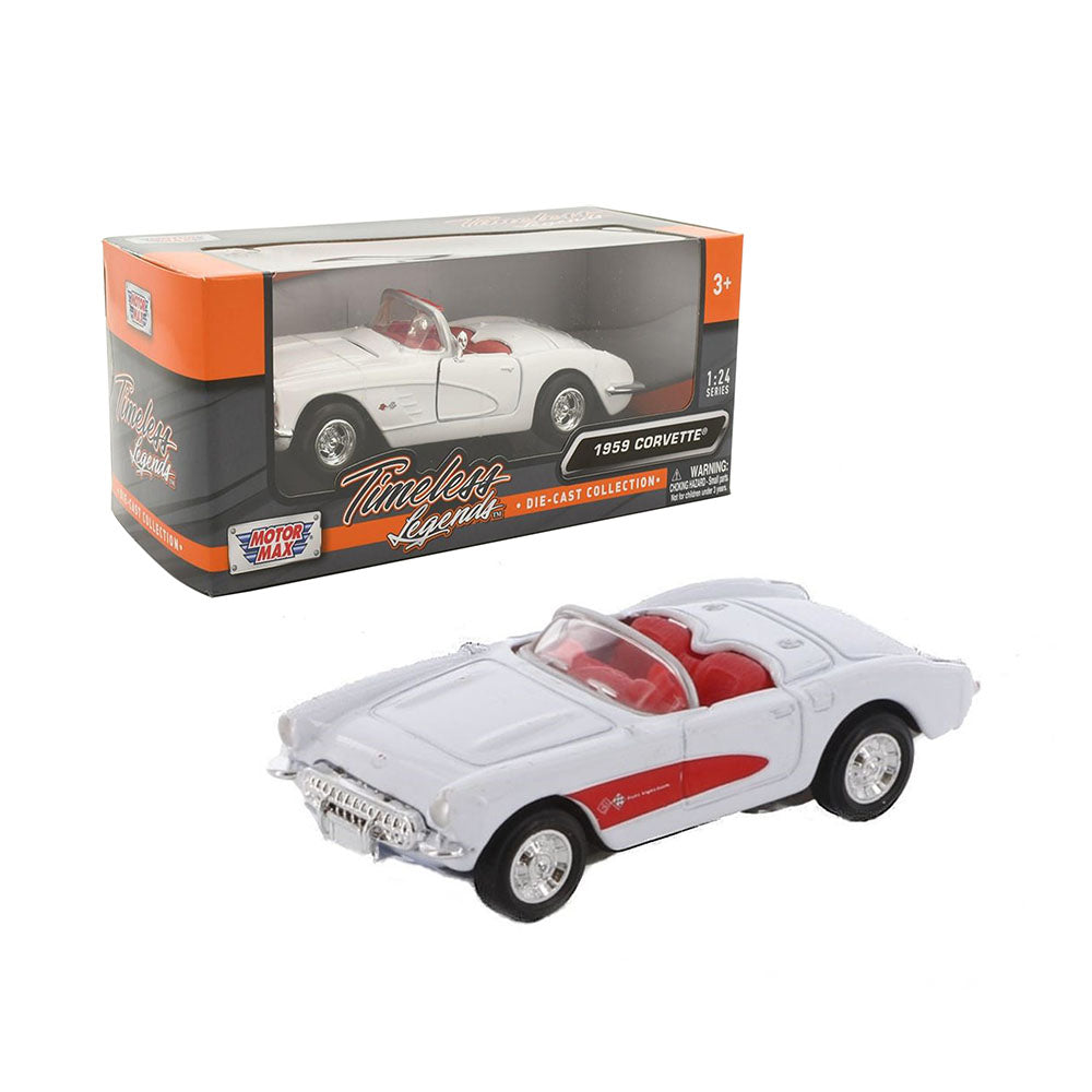 Motormax 1:24 Scale 1959 Corvette American Classics Diecast Model Car Toy Gift