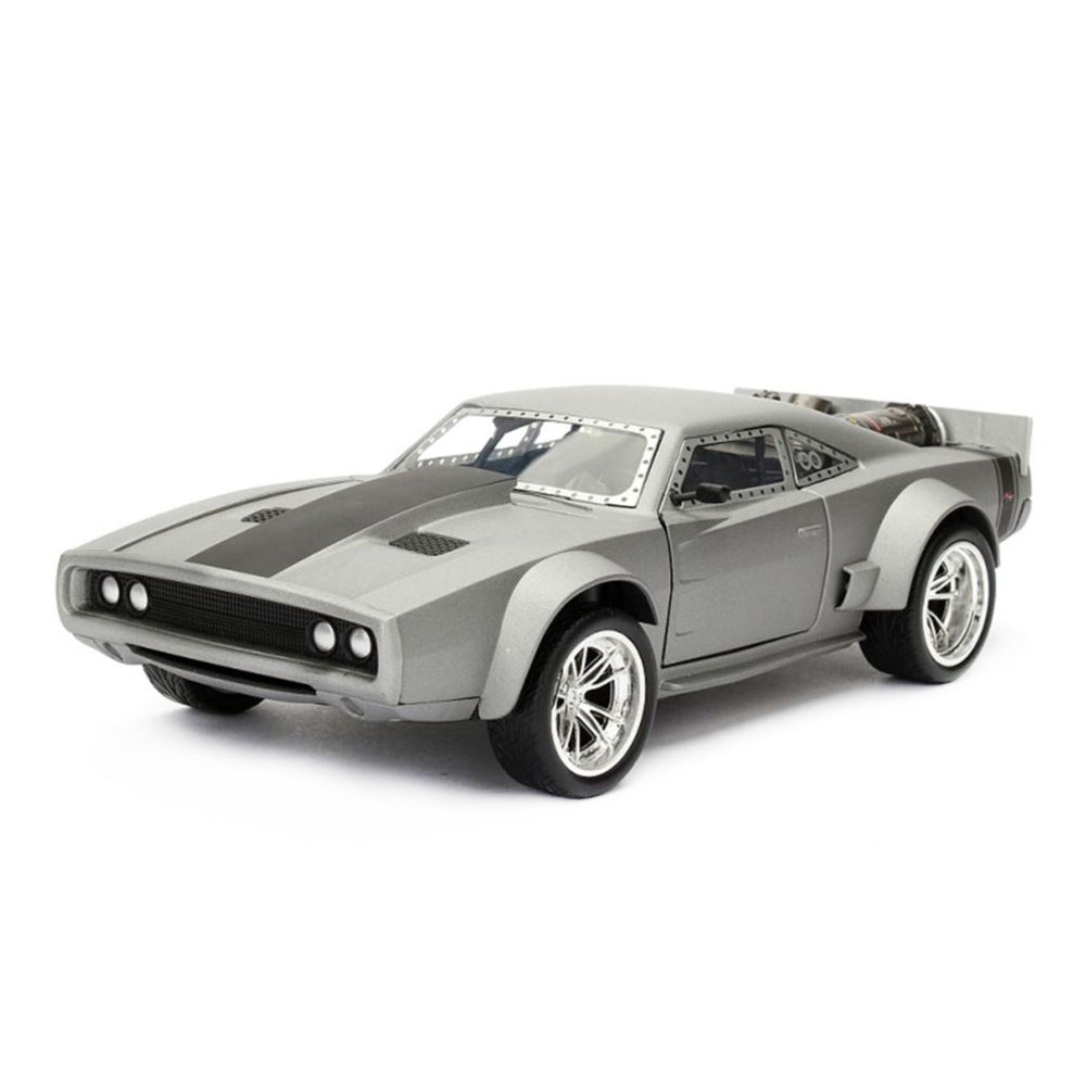 Jada 1:24 Scale Fast & Furious F8 Dom's Ice Charger Grey Diecast Car Model