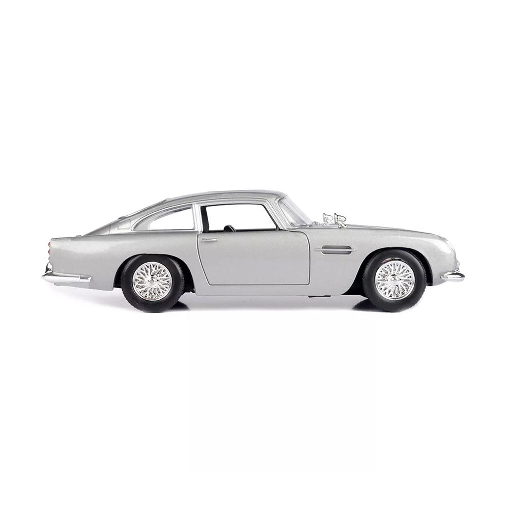 Motor Max 1:24 Scale Aston Martin DB5 Silver Diecast Car Gold Finger James Bond Model