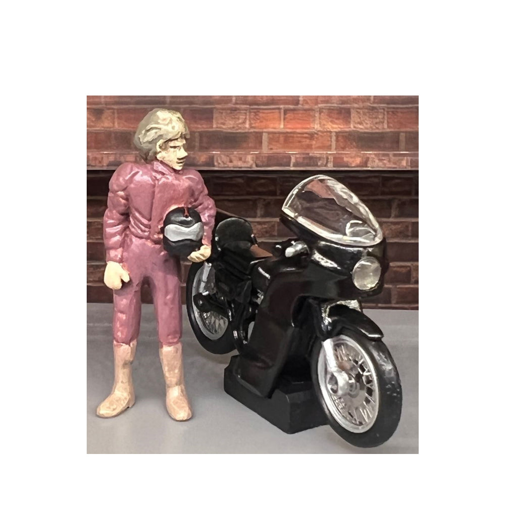 DDA 1:43 Kawasaki Motobikes Goose & Toecutter Figure Twin Set Diecast Model