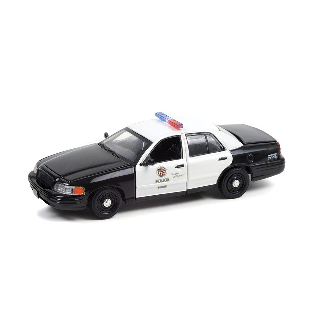 Greenlight 1:43 Scale 2001 Ford Crown Victoria Police Interceptor LAPD Diecast Model