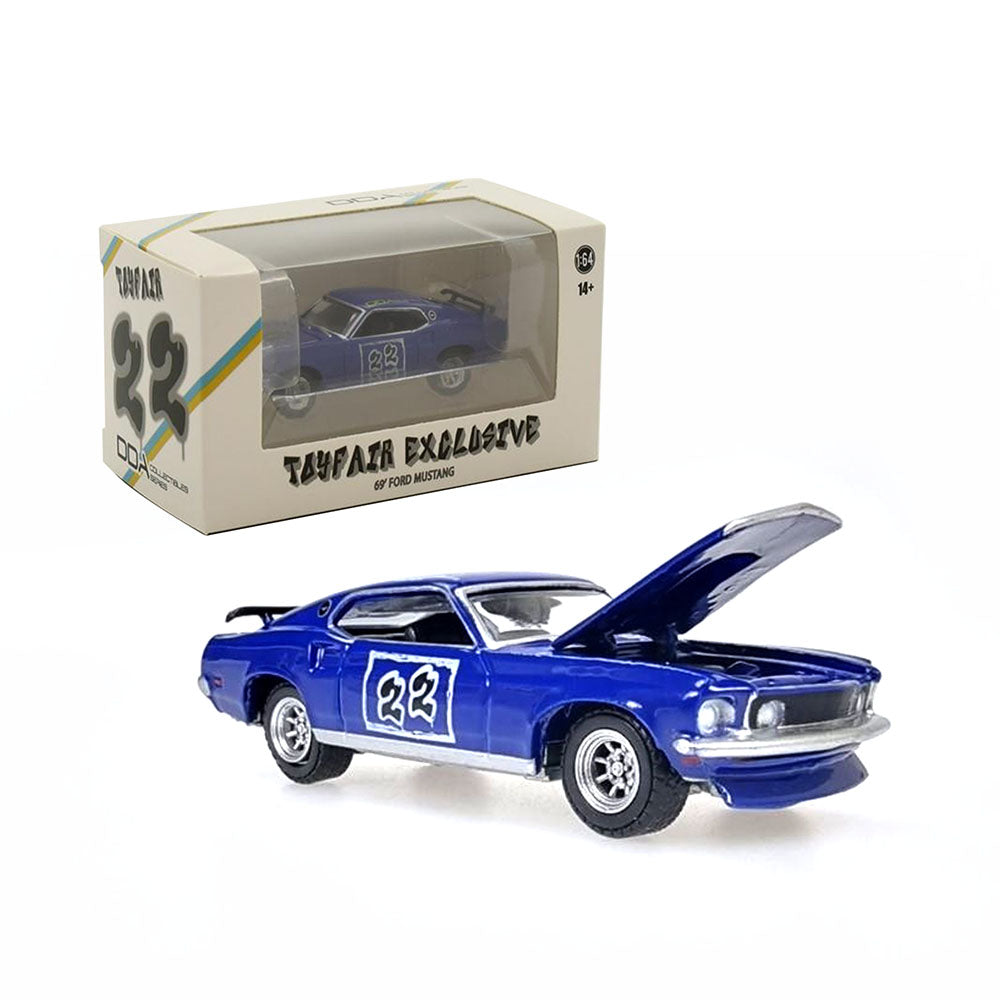 DDA 1:64 Scale #22 2022 Toy Fair Car 1969 Ford Trans Am Mustang Diecast Model
