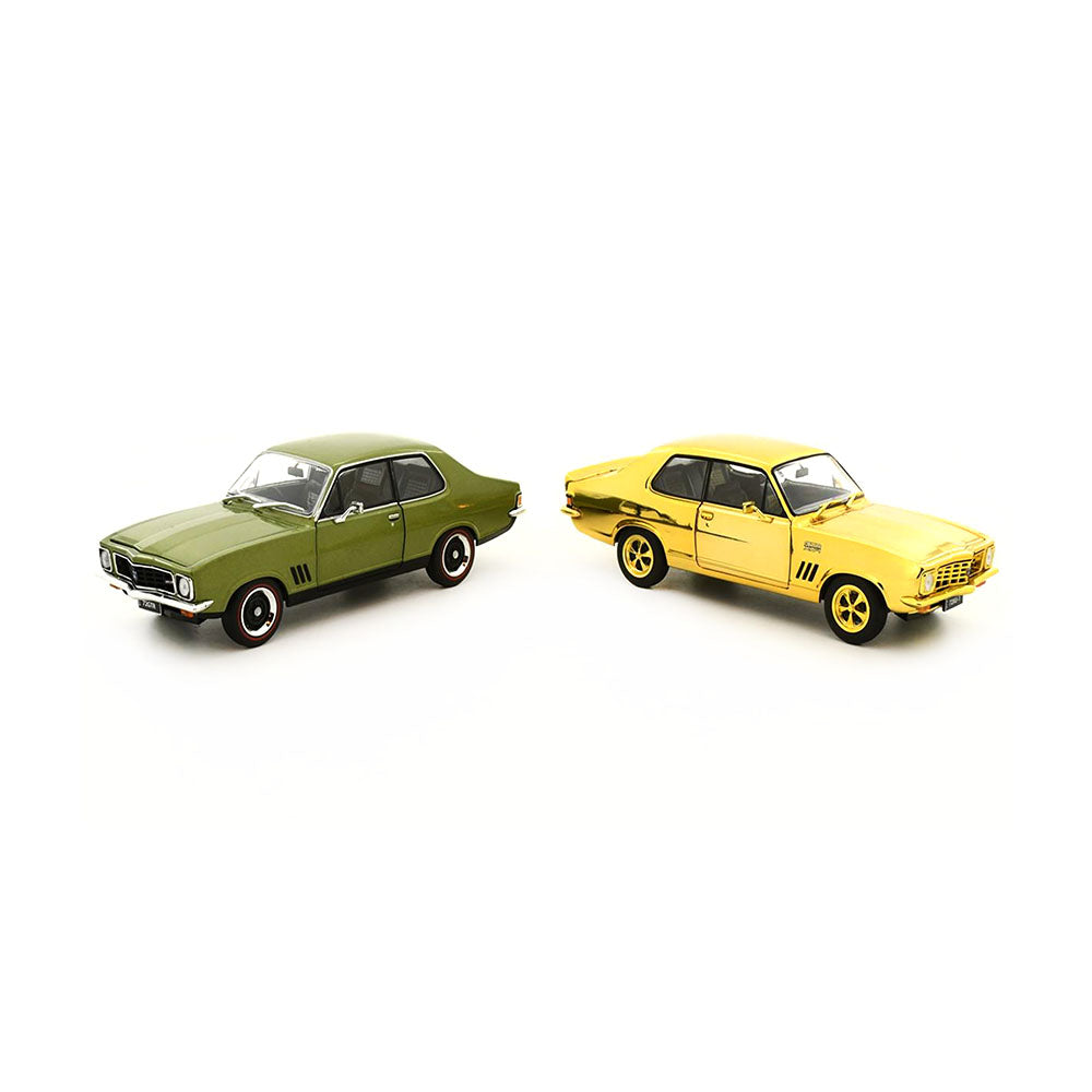 DDA 1:24 Scale 1972 Holden LJ Torana Green LJ GTR Gold LJ GTR XU1 50th Anniversary Set