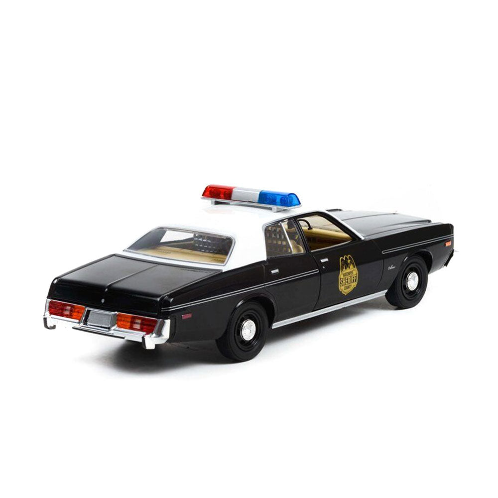 Greenlight 1:24 Scale 1977 Dodge Monaco Hatchapee County Sheriff Police Diecast Car