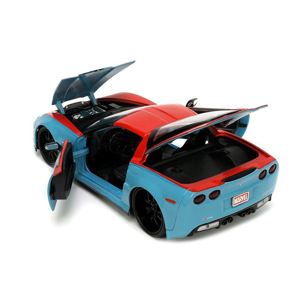 Jada 1:24 Scale Doctor Strange Figure With 2006 Chevy Corvette Z06 Diecast Model