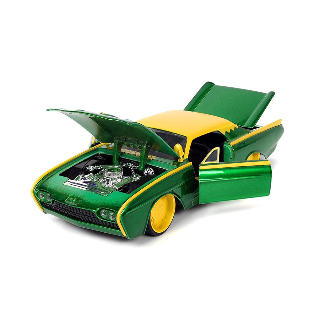 Jada Toy 1:24 Scale Loki Figure With 1963 Ford Thunderbird Diecast Car Model