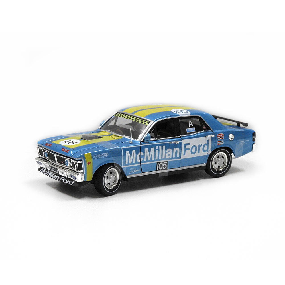 DDA 1:32 Scale Ford XY GTHO Phase III #105 Racing Blue Yellow Diecast Car Model