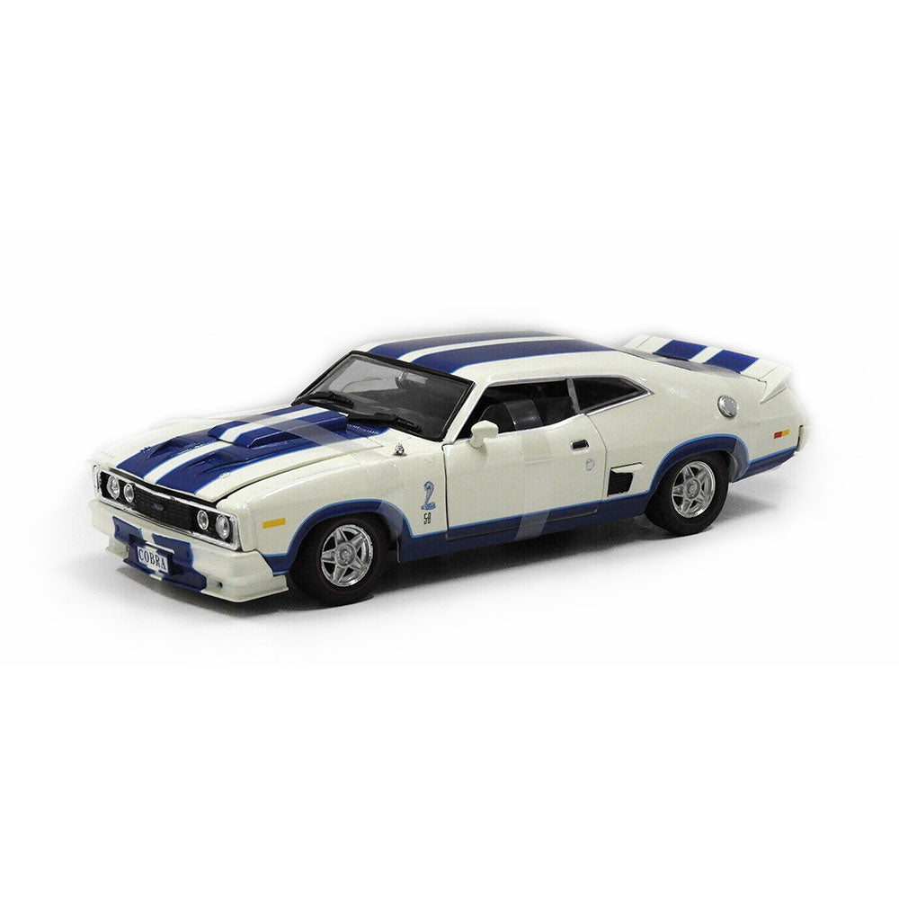 DDA 1:32 Scale Ford Falcon XC Cobra Option 97 White Blue Stripes Diecast Model