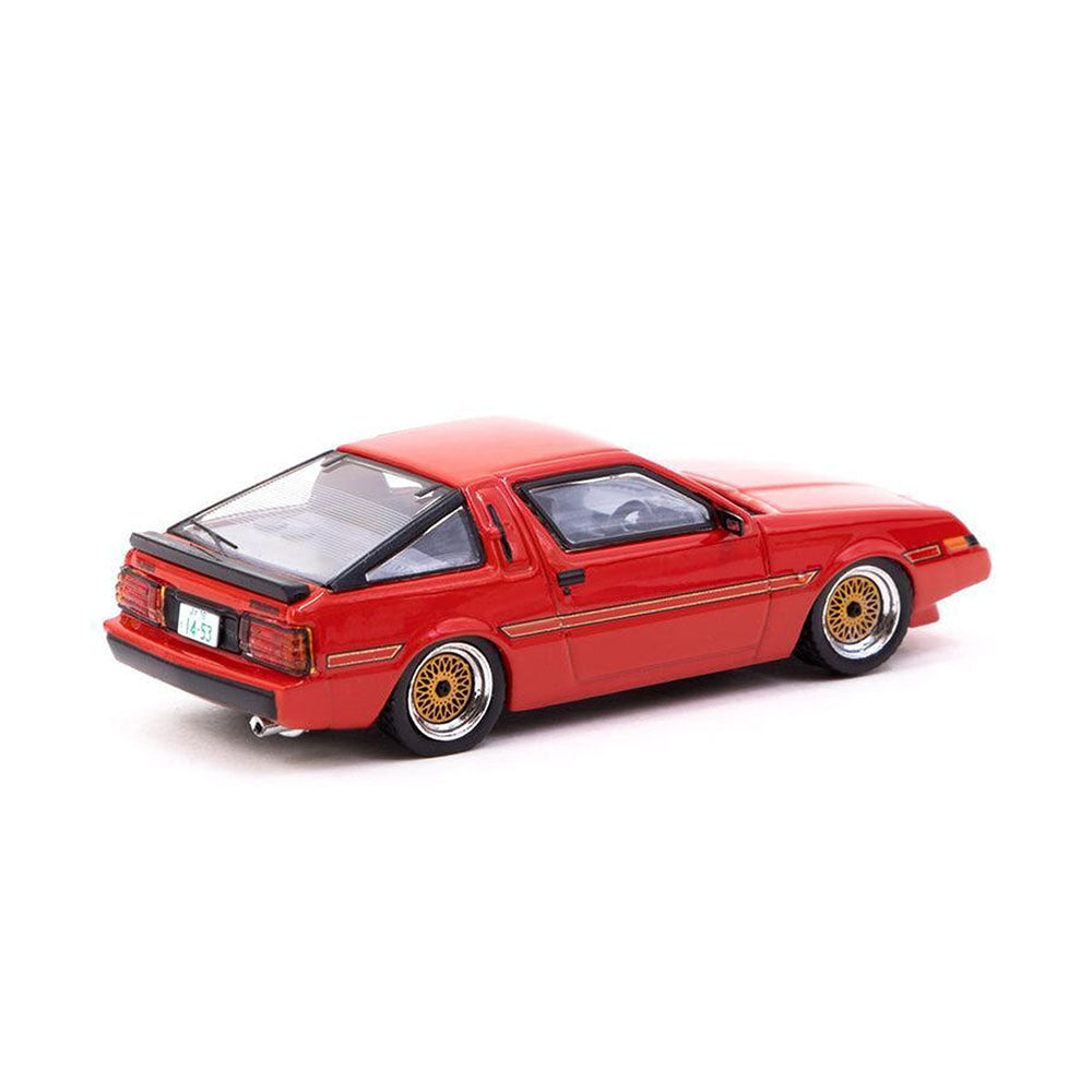 Tarmac Works 1:64 Scale Mitsubishi Starion Bright Red Diecast Car Model Replicas
