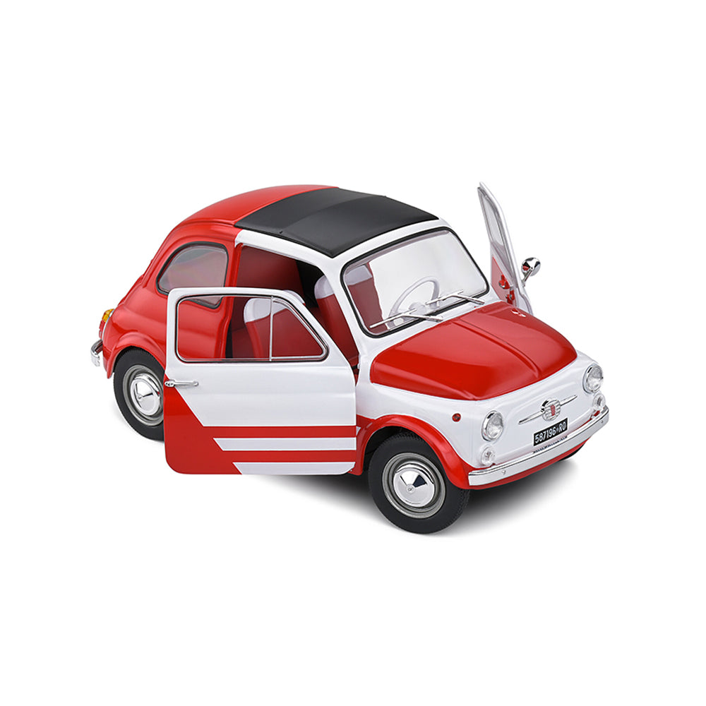 Solido 1:18 Scale Fiat 500 Turbina Tribute 1965 Car Model Toy Gift S1801408