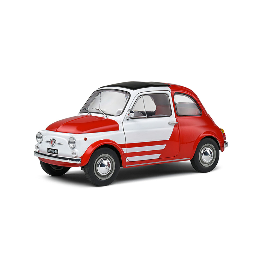 Solido 1:18 Scale Fiat 500 Turbina Tribute 1965 Car Model Toy Gift S1801408