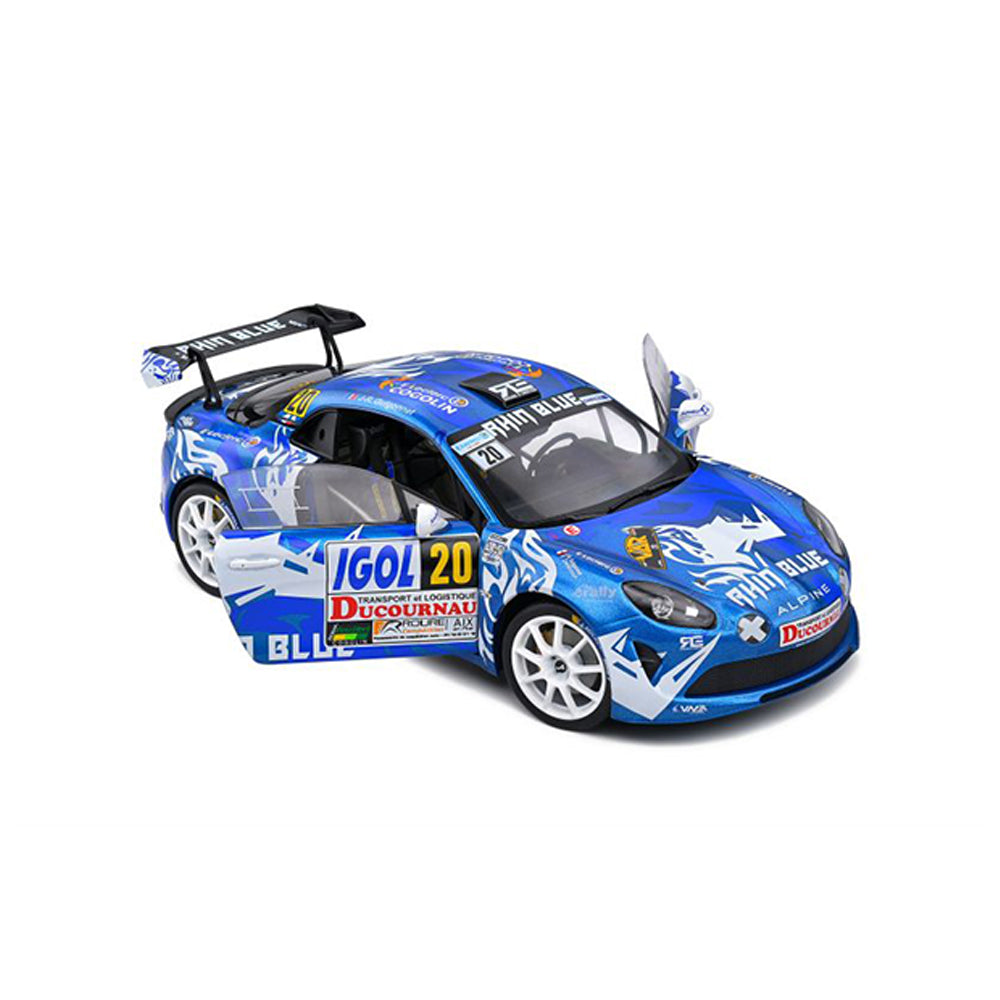Solido 1:18 Alpine A110 Rallye #20 Du Var 2021 F.DELECOUR J-R. Guigonnet Model