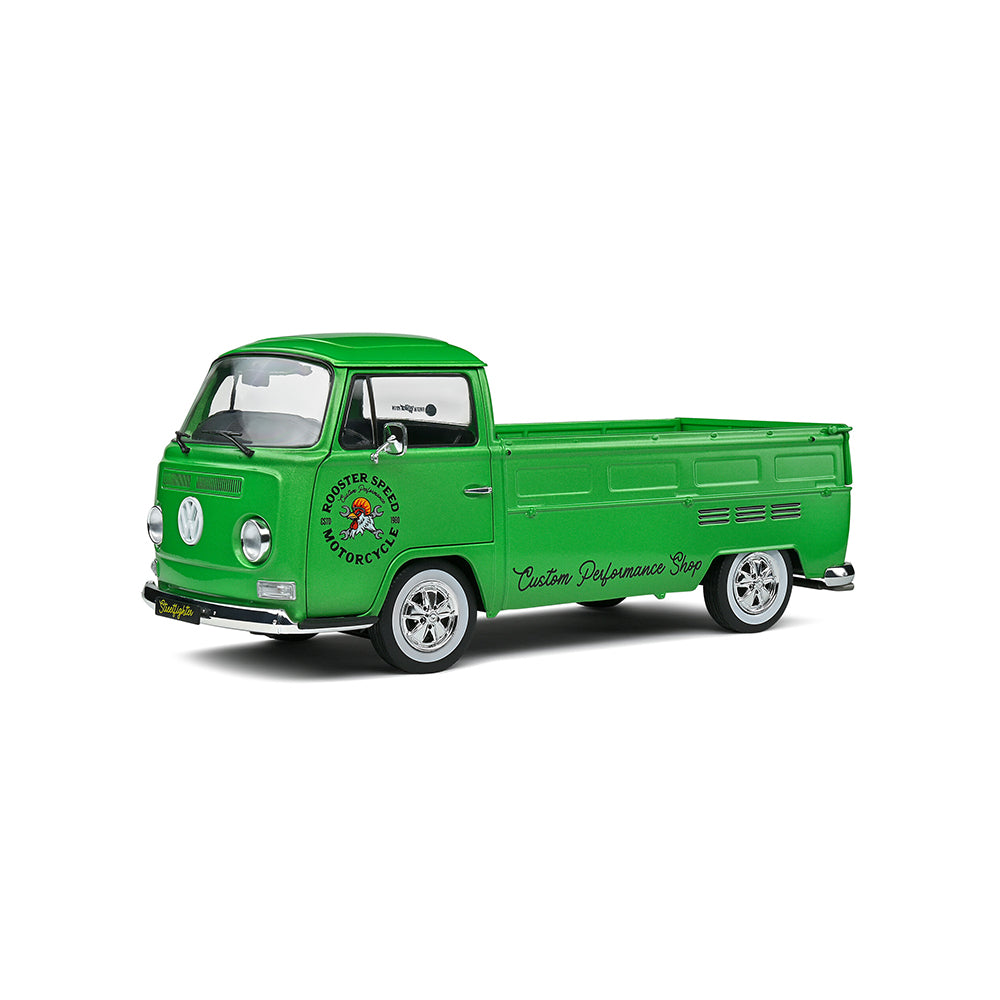 Solido 1:18 Scale Volkswagen T2 Pick-up Custom Green 1968 Van Toy Model