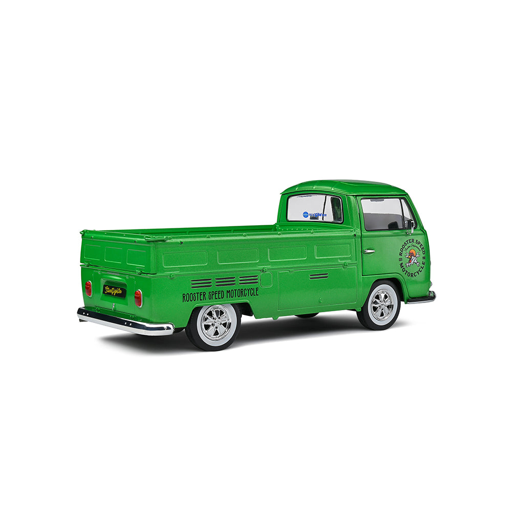 Solido 1:18 Scale Volkswagen T2 Pick-up Custom Green 1968 Van Toy Model