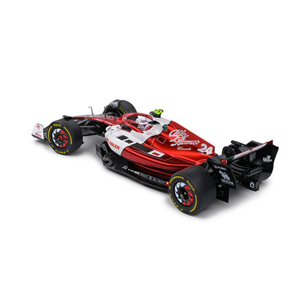 Solido 1:18 Scale Alfa Romeo C42 #24 Z.GUANYU White Canada GP 2022 Racing Car Model