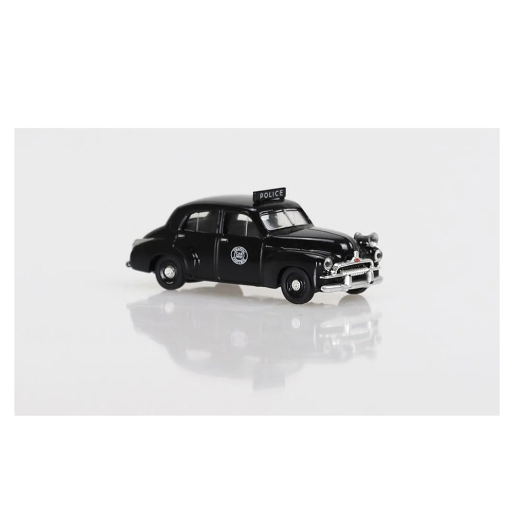 DDA 1:64 Scale FJ Holden Police Sedan Black Diecast Model With Police Markings