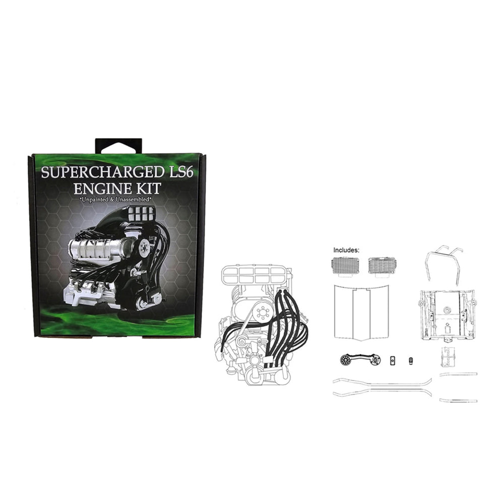 DDA 1:24 Scale Holden LC/LJ Torana Supercharged LS6 Engine Plastic Assembly Kit