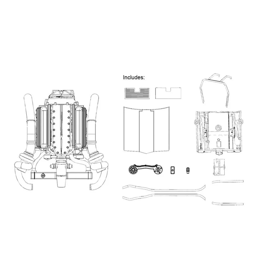 DDA 1:24 Scale Holden LC/LJ Torana Twin Turbo LS6 Engine Plastic Kit Accessory