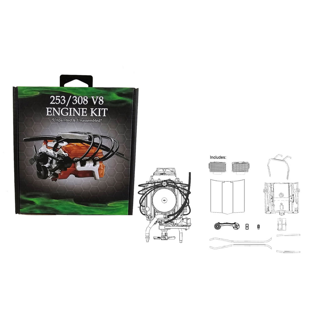 DDA 1:24 Scale Holden LC/LJ 253/308 V8 Engine Plastic Kit Accessory