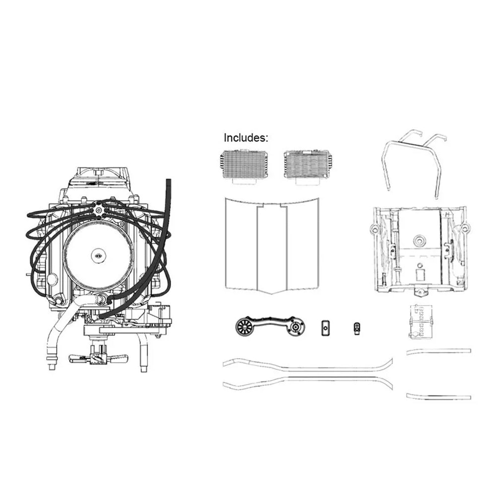DDA 1:24 Scale Holden LC/LJ 253/308 V8 Engine Plastic Kit Accessory