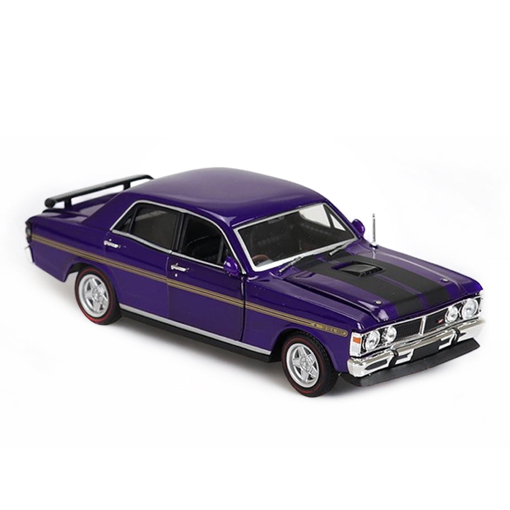 DDA 1:32 Scale Ford XY GTHO Purple With Gold Stripes Diecast Car Model