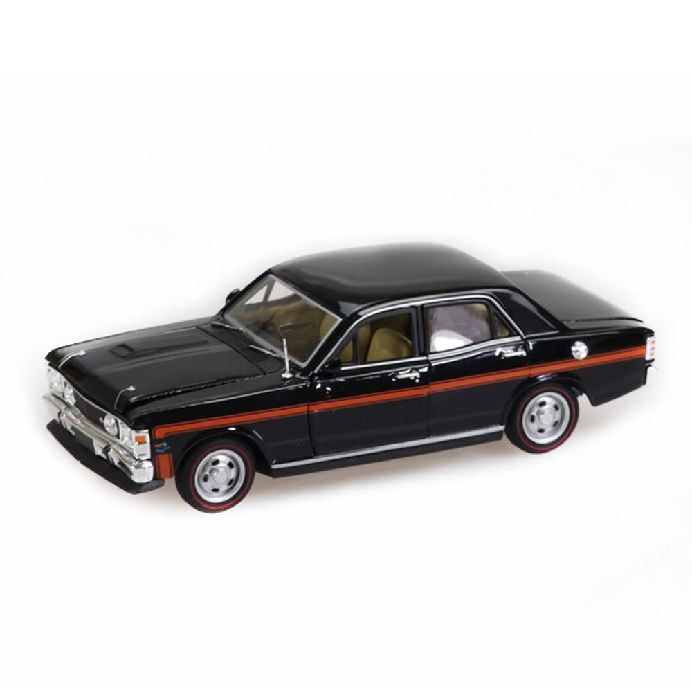 DDA 1:32 Scale Ford XW GTHO Black With Orange Stripes Diecast Car Model