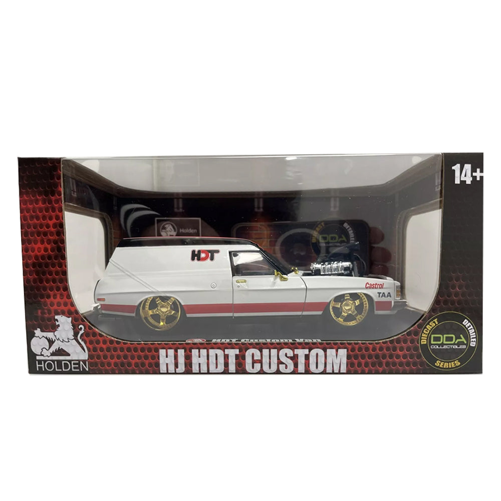 DDA 1:24 Scale Holden HJ HDT Panel Van Drag Golden Wheel Chase Version Car