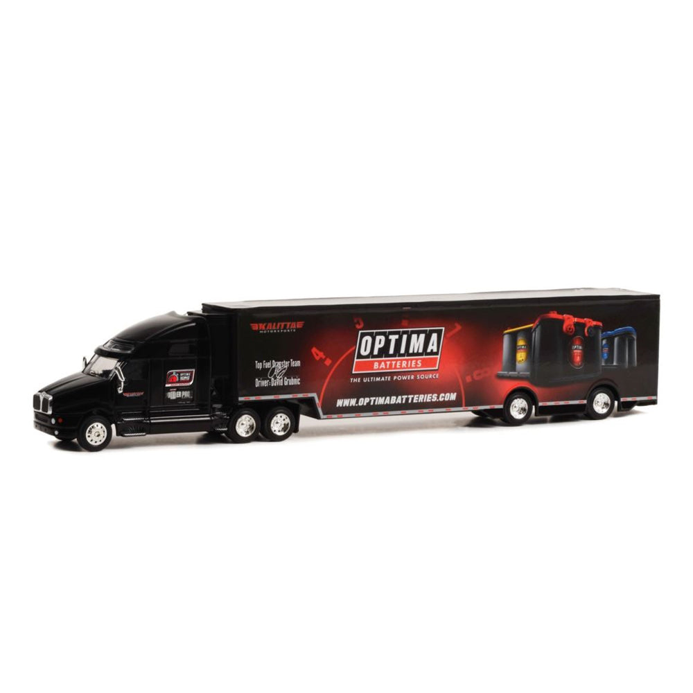 Greenlight 1:64 Scale Kenworth T2000 Transporter Optima Batteries Diecast Model
