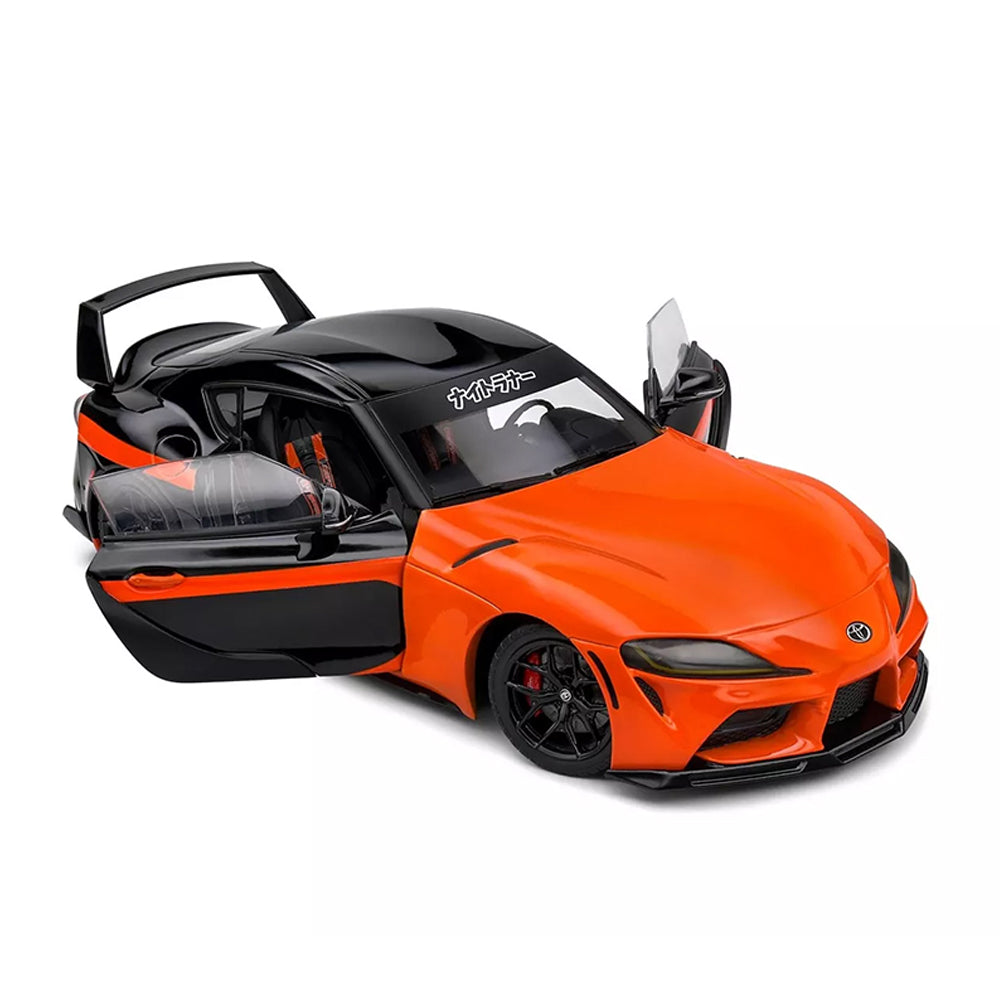 Solido 1:18 Scale 2024 Toyota GR Supra Orange Diecast Vehicle