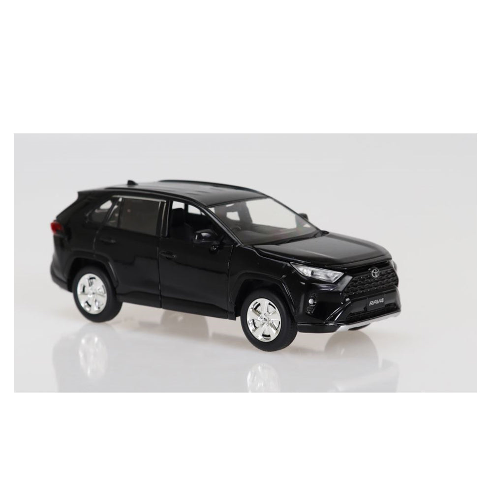 DDA 1:24 Scale Toyota Rav 4 Lights & Sound Black SUV Diecast Car Model Toy