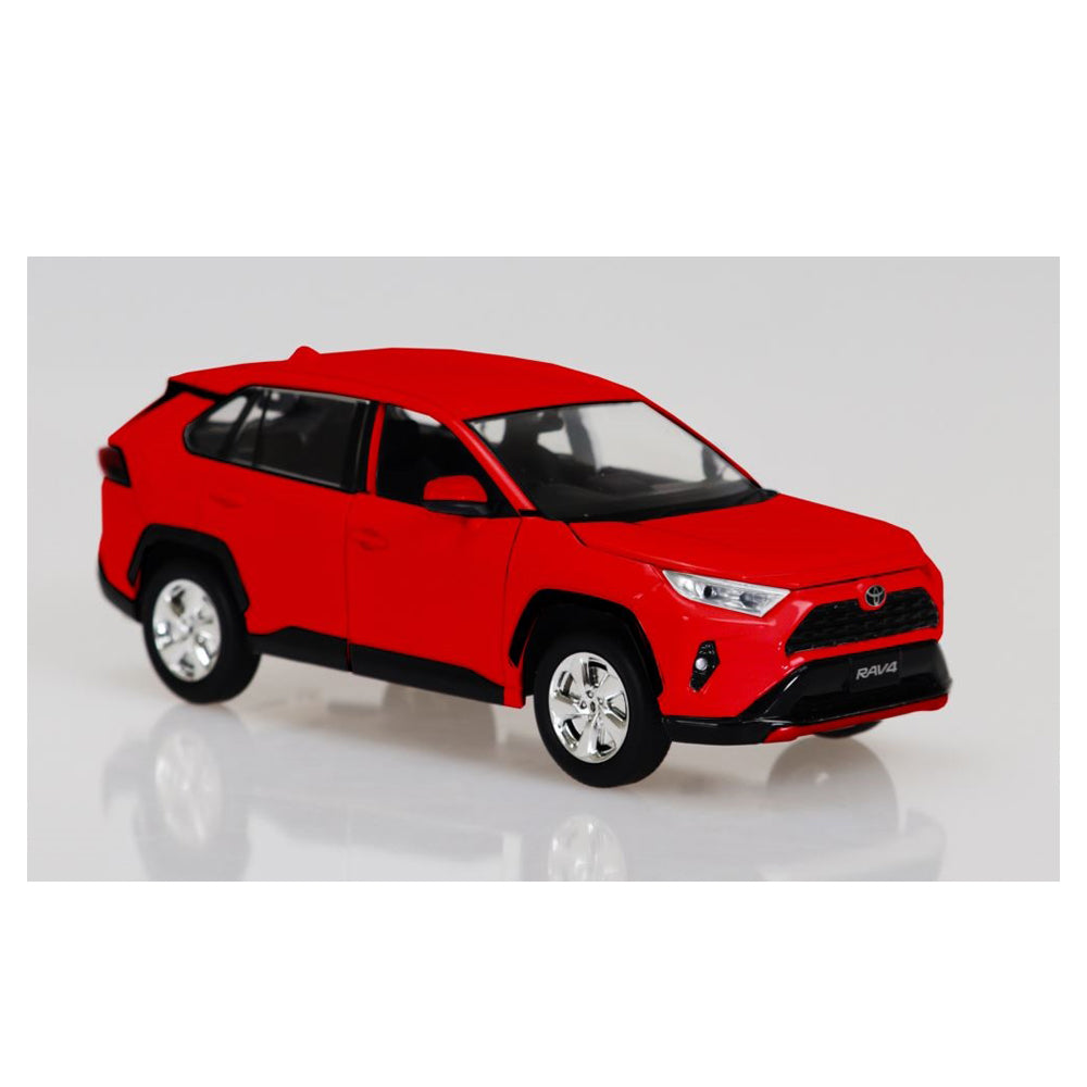 DDA 1:24 Scale Toyota Rav 4 Lights & Sound Red SUV Diecast Car Model
