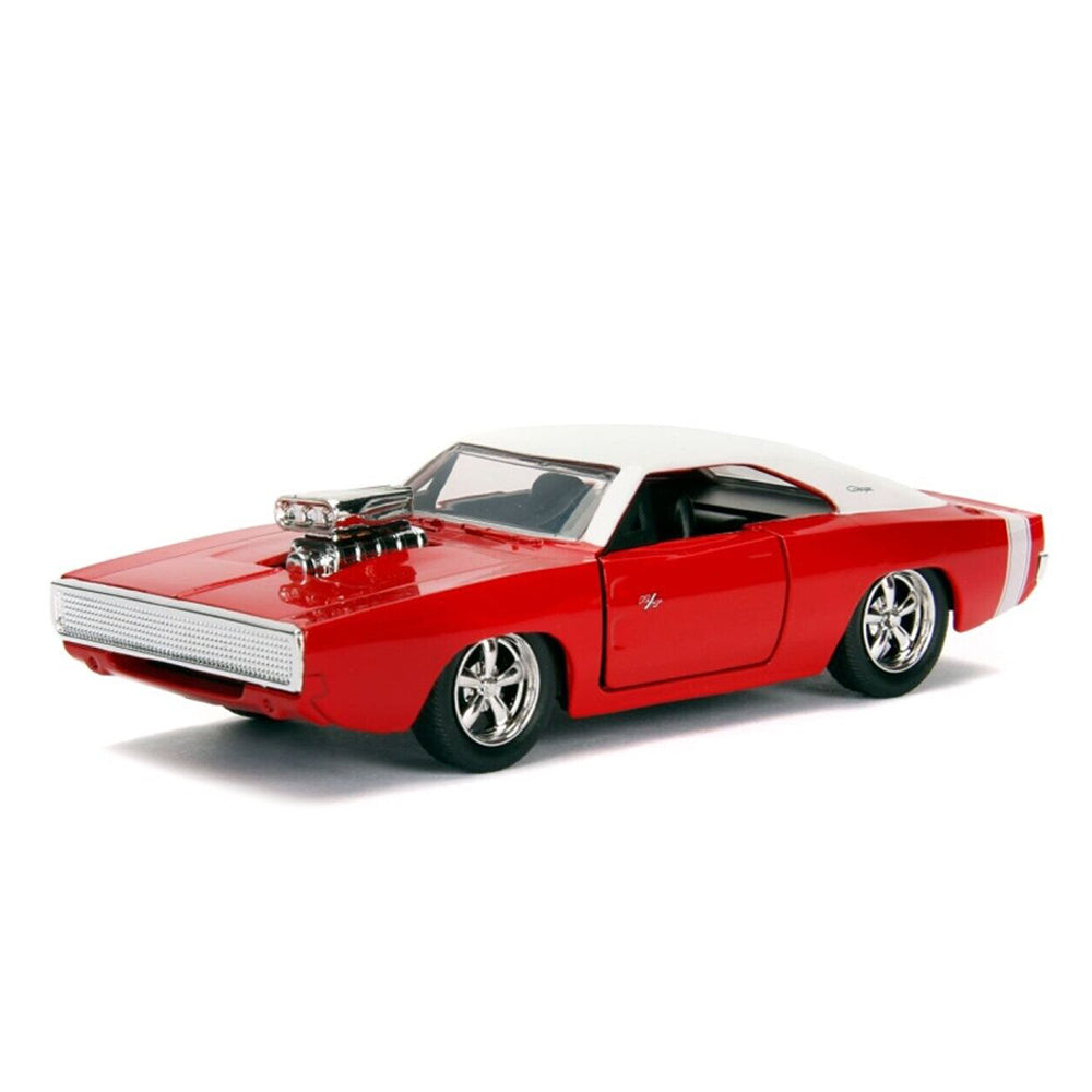Jada 1:32 Scale Bigtime Muscle 1970 Dodge Charger R/T Red With White Top Diecast Car