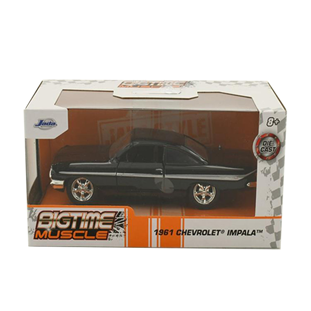 Jada 1:32 Scale 1961 Chevrolet Impala Black Diecast Model Toy