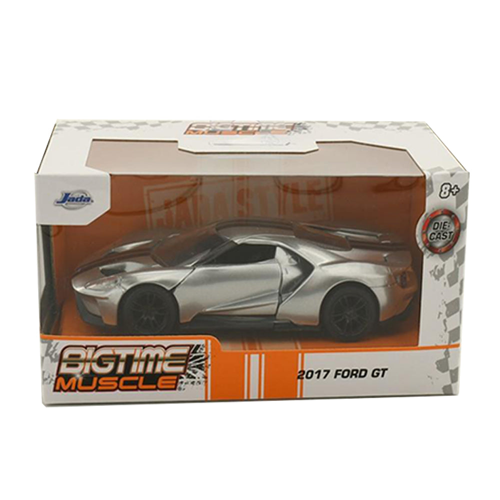 Jada 1:32 Scale Bigtime Muscle 2017 Ford GT Silver Diecast Model