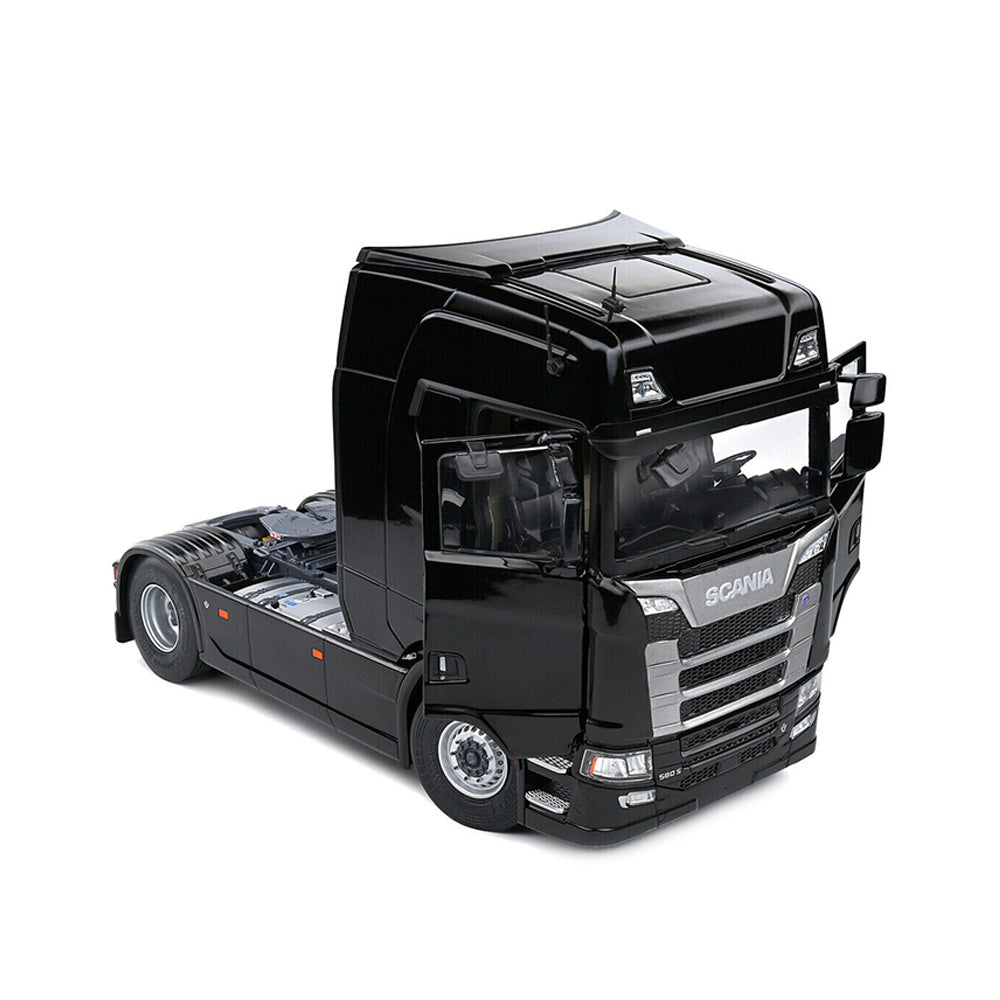 Solido 1:24 Scale Scania S580 Highline Semi Truck Black Diecast Model