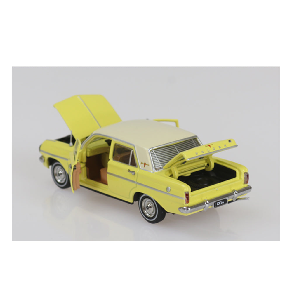DDA 1:32 Scale Holden EH Premier Sedan 2 Tone Yellow White Diecast Car Model