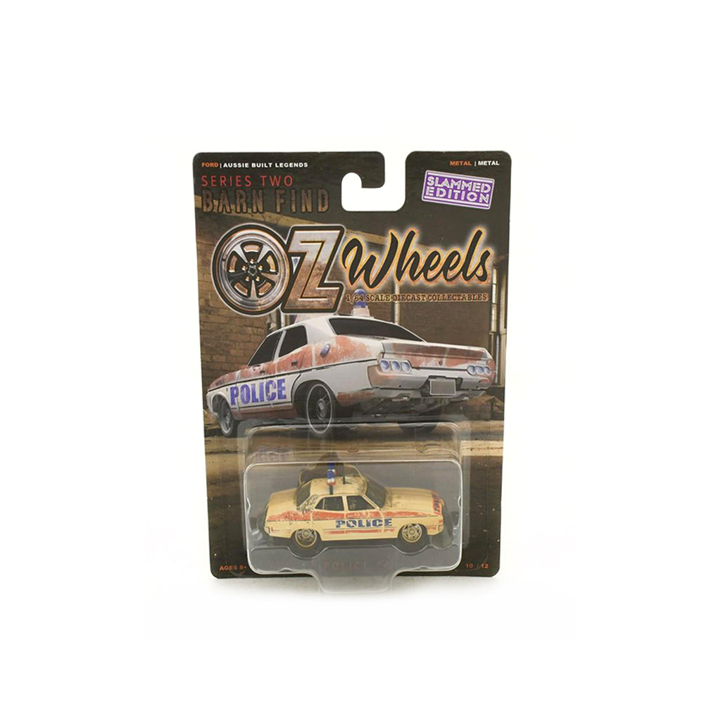 DDA 1:64 Scale Oz Wheels Ford XA Police Falcon GT Barn Find Series 2 Diecast Car