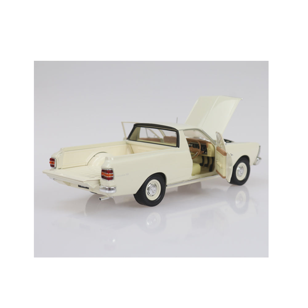 DDA 1:24 Scale 1969 XW Ford Falcon Ute 6 Cylinder White Model Vehicle