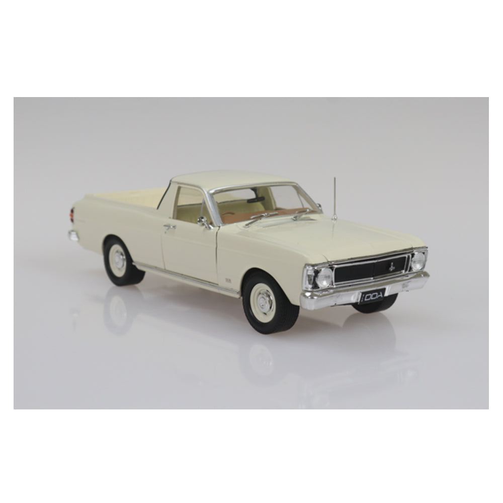 DDA 1:24 Scale 1969 XW Ford Falcon Ute 6 Cylinder White Model Vehicle