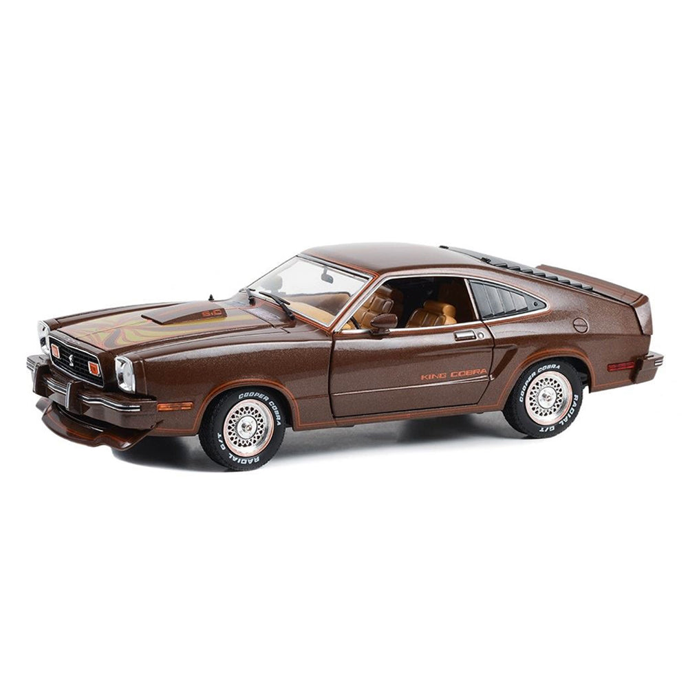 Greenlight 1:18 Scale 1978 Ford Mustang II King Cobra Brown Diecast Vehicle